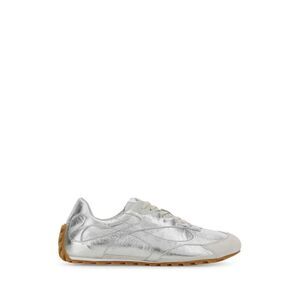 Bottega Veneta Men Silver Leather And Suede Orbit Sneakers